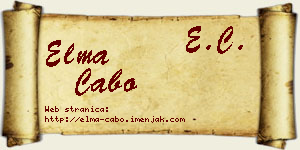 Elma Cabo vizit kartica
